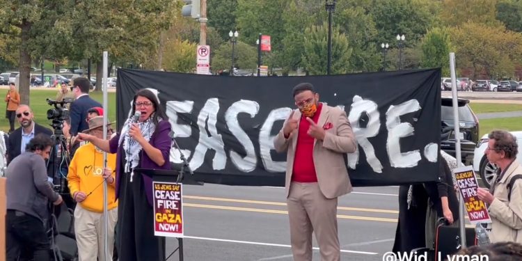 Rashida Tlaib Breaks Down in Tears While Spreading False Claim Israel Bombed a Hospital