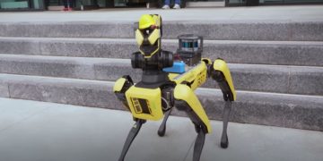 The above image is of a robot dog.