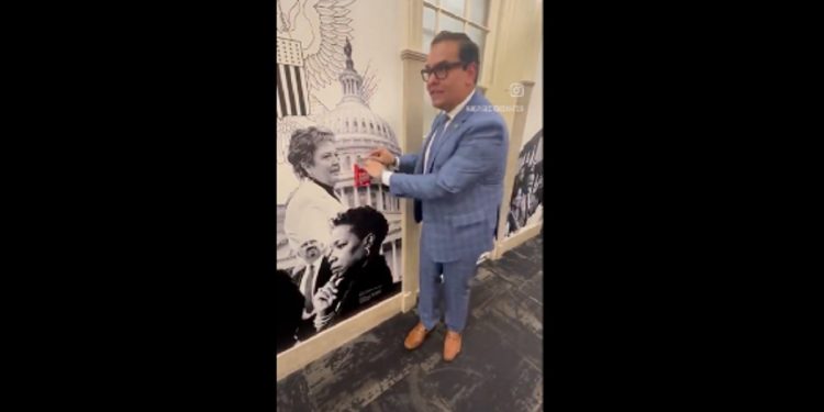 U.S. Rep. George Santos from a social media post he published Saturday.