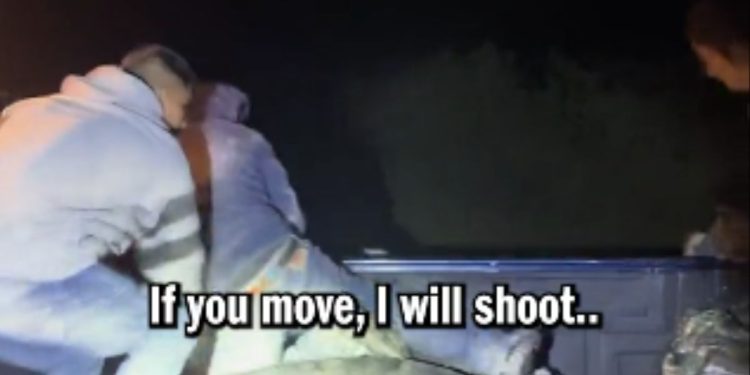 Sheriff Thaddeus Cleveland of Terrell County, Texas, captured a group of illegal immigrants near the southern border.