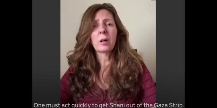 This YouTube screen shot shows Shani Louk's mother, Ricarda Louk.