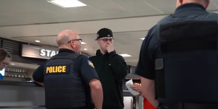 This YouTube screen shot shows a YouTube prankster Tanner Cook.