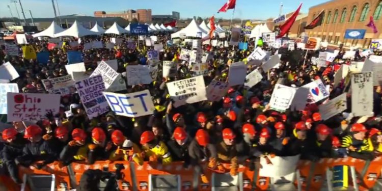 ESPN's "College GameDay" was in Ann Arbor, Michigan, on Saturday for the Wolverines' showdown with Ohio State.