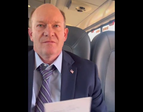 ‘You’re Bothering Me’: Dem Senator Pestered by Journalist About a Cease-Fire in Israel-Hamas War on Amtrak Train