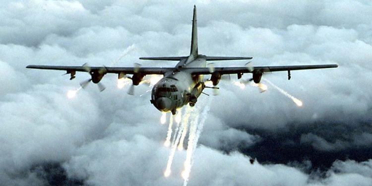 US Military Catches Iran-Backed Fighters Attacking Base, Ends Them With AC-130 Gunship