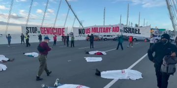 Cease-Fire Protesters Shut Down Bay Bridge in San Francisco During Biden’s Visit