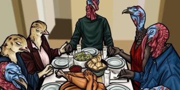 A PETA image on X this week was accompanied by these words: "We’re lucky turkeys would never do this to us—you don’t have to do it to them, either."