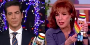 Fox News host Jesse Watters said Joy Behar of ABC's "The View" should have all her nutcrackers confiscated "for my safety, and the safety of all men everywhere."