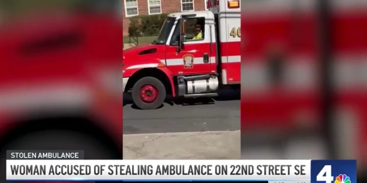 Woman Arrested After Stealing Ambulance, Driving It Around the Block