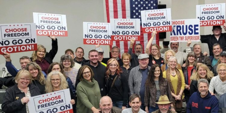 This Twitter screen shot shows local residents of Green Charter Township in Michigan.