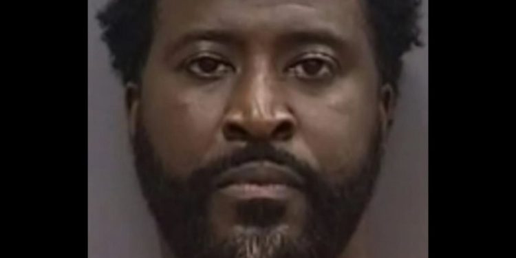 This Twitter screen shot shows the mug shot of Jimmie Gardner.