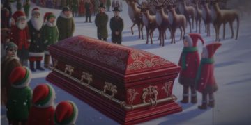 The John Snow Project, a COVID-19 awareness group, has released a holiday video depicting Santa Claus biting the dust.