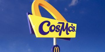 McDonald's shared this artist's depiction of a CosMc's sign when it announced its spinoff restaurants Wednesday.