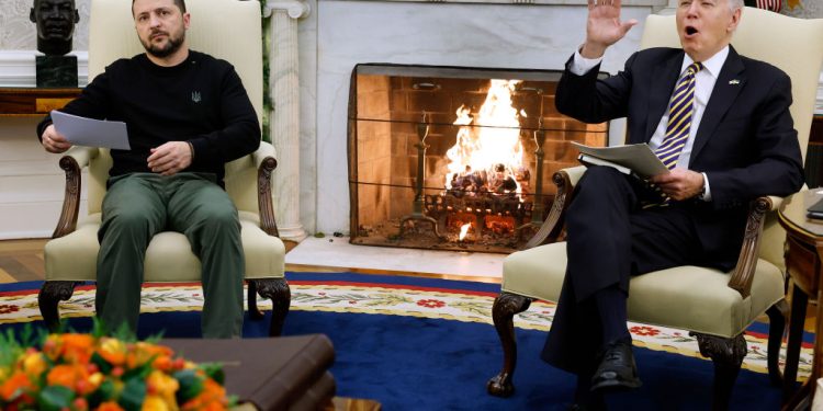 Biden Yells at Press to ‘Hush Up a Second,’ Tells Zelenskyy He’s Got $200 Million More for Ukraine
