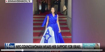 NYC Councilwoman Sends Message in Support of Israel by Wearing Israeli Flag Dress