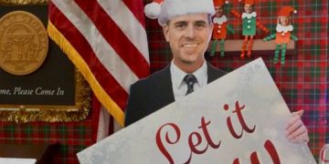 GOP Congressman Mocks Joe, Hunter Biden with Christmas Display Outside His Office