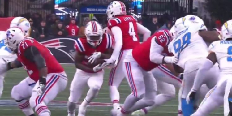 Rhamondre Stevenson was injured during Sunday's game.