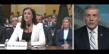 This Rumble screen shot shows Rep. Barry Loudermilk discussing the seemingly missing troves of Jan. 6 testimony footage.