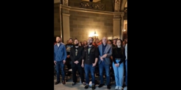 Watch: ‘All Hail the Power of Jesus’ Name’ Rings Out Through State Capitol as Christians Push to Abolish Abortion