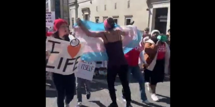 Trans Activist Arrested After Charging Attack on Pro-Lifers During March for Life Rally