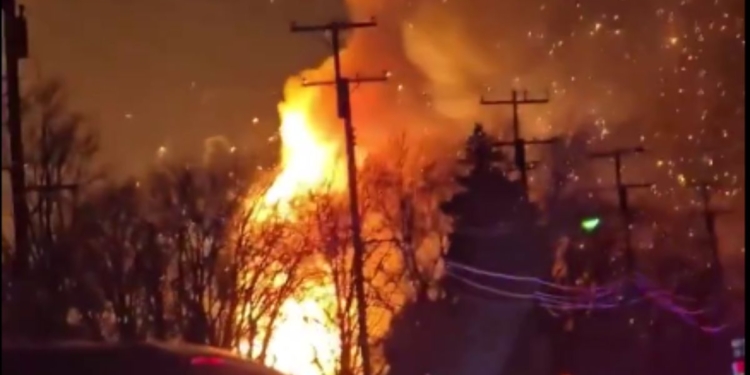 On Monday night, a large fire and series of explosions in an industrial building in Clinton Township, Michigan, launched debris miles away, killing one person and taking hours to contain.