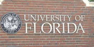 A sign outside the University of Florida.