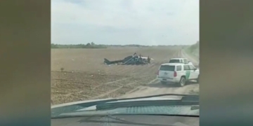 a National Guard helicopter crash near La Grulla, Texas