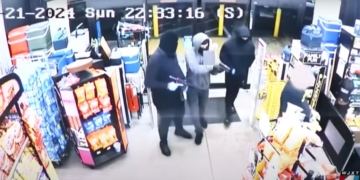 Three of the suspects would force an employee to open the safe, while a fourth waited in a getaway car, sheriff's investigators said.