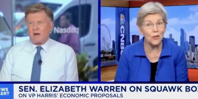 CNBC Host Becomes Distraught After Elizabeth Warren Talks Past His Argument Against Her Price Gouging Position