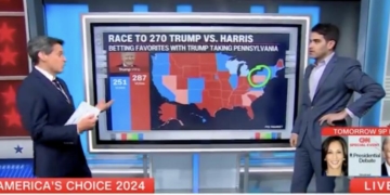 CNN’s Harry Enten Sounds Alarm About Harris’ Vanishing Lead In ‘Very Pivotal’ Swing State