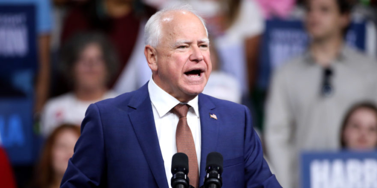 Walz Clarifies ‘Friends With School Shooters’ Comment During Post-Debate Press Gaggle